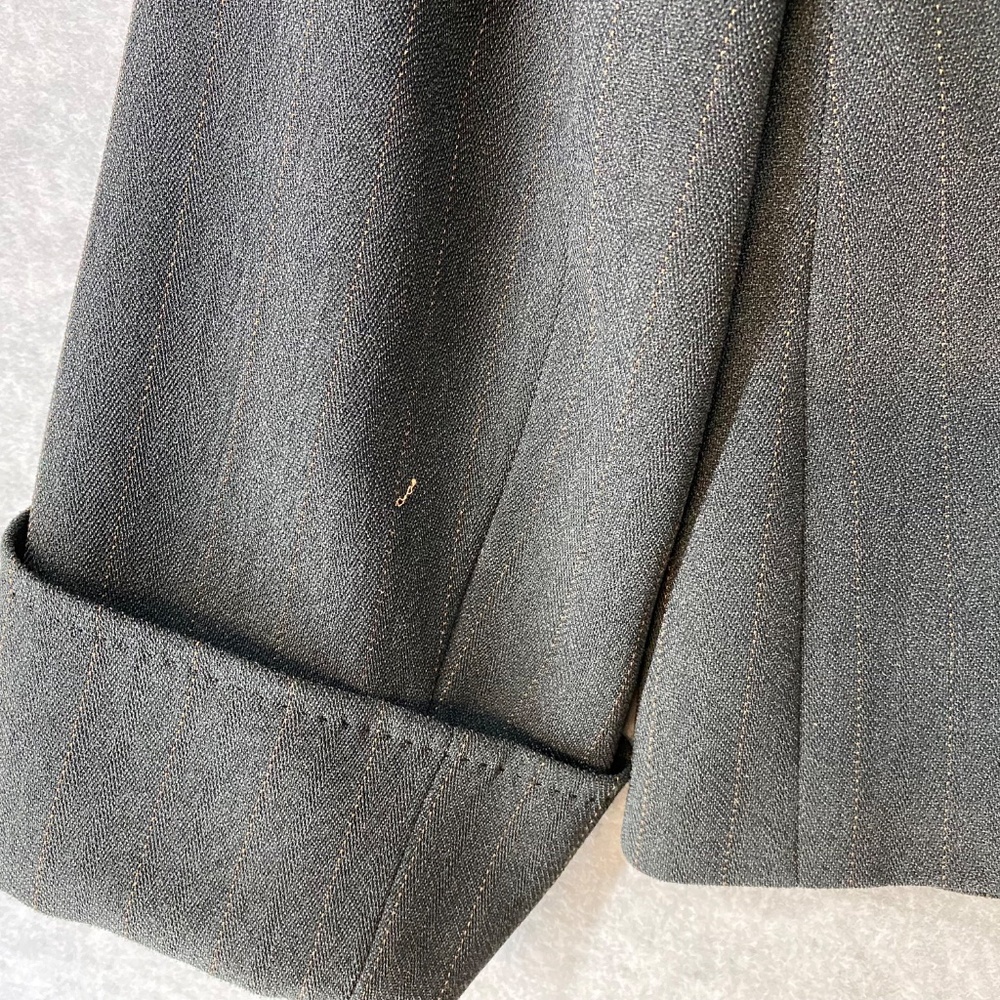 Garfield & Marks Size 10 • Brown Pinstripe Pantsuit • 2 Piece Jacket Pants - Picture 8 of 16